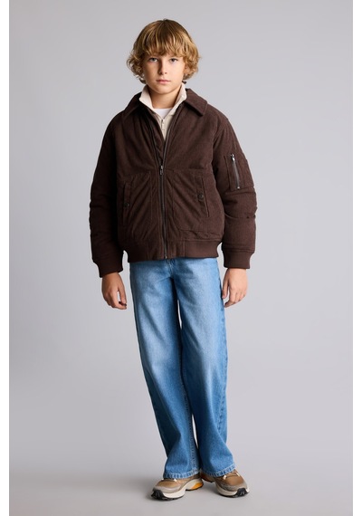 Defacto Polo Yaka Tafta Mont Erkek Çocuk H0427a826aubn130 Kahve-bn130