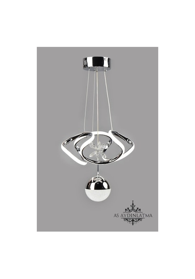 Led Avize 3 Renk Küçük Dron Toplu Krom Salon,mutfak,yatak Odası,koridor