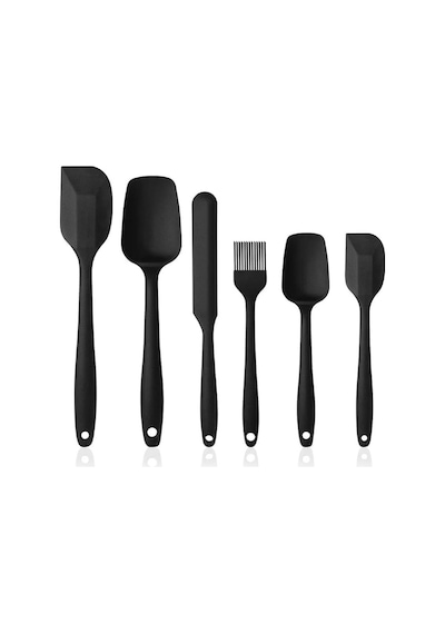 Silikon Spatula Takım Yanmaz Yapışmaz Mutfak Pasta Silikon Yumurta Fırçası Kaşık Bıçak Spatula Seti Çok Renkli