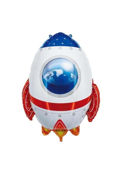 Patladı Gitti Uzay Konsepti Doğum Günü Parti Kutlama Seti Astronot, Ufo Ve Uzay Gemisi Folyo Balon Set 5 Diğer
