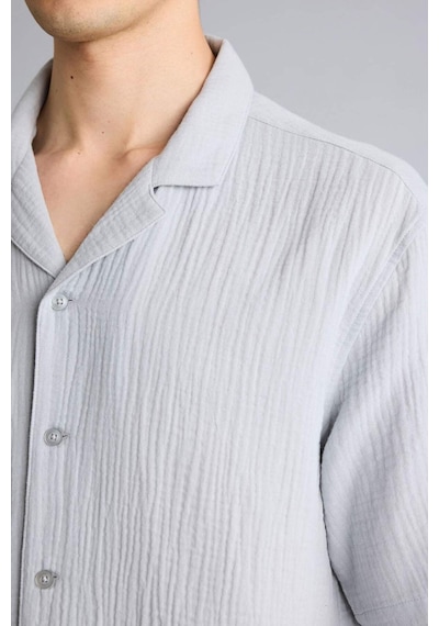 Defacto %100 Pamuk Relax Fit Gömlek C7578ax26smgr130 Gri-gr130