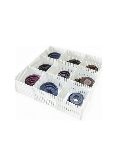 8 Adet Ayarlanabilir Kesilebilir Çekmece Düzenleyici Çekmece Organizer 54x8,5 Cm Plastik 40 X 40 Bey Diğer