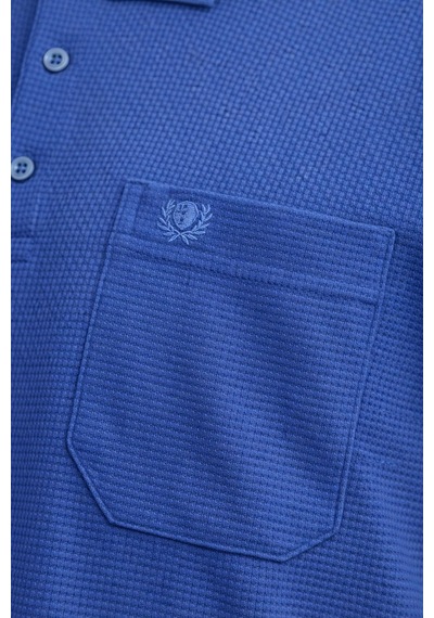 Classics Men Simenti Regular Fit Polo Yaka Uzun Kol Sweatshirt - 7567 Mavi