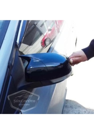ŞüsCarOto Ford Focus 3 3.5 2011-2018 Batman Yarasa Ayna Kapağı Piano Black ABS Plastik (00)