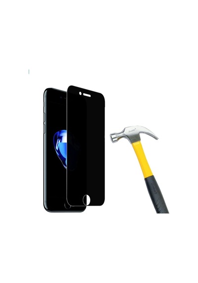 Apple Uyumlu   iPhone 8 Plus Hayalet Ekran Koruyucu Siyah