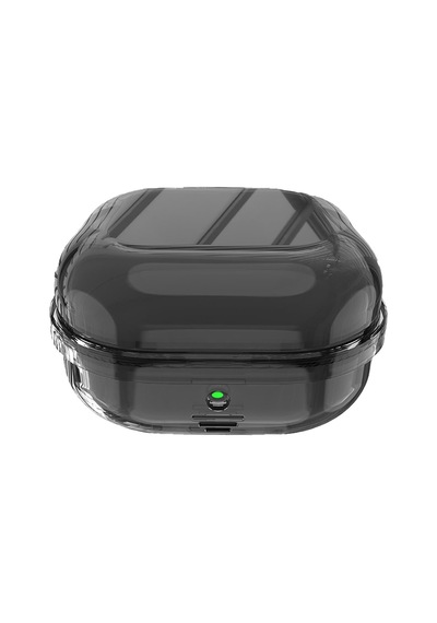 Samsung Galaxy Buds 4 Pro Kılıf Airbag Transparan Silikon Füme