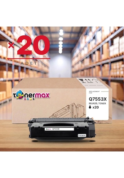 Hp Laserjet M2727nfs Mfp Muadil Toner Çipli Q7553x 20'li 7.000 Sayfa