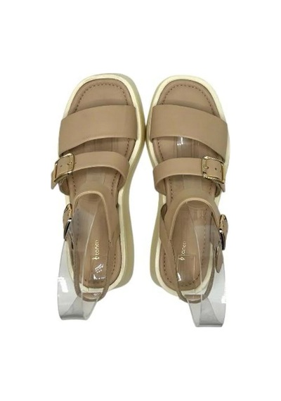 Kemal Tanca 862 T-317 Kadın Dolgu Topuklu Sandalet Çok Renkli
