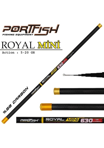 Portfish Mini Royal Carbon Göl Kamışı 450 Cm 5-20 Gr