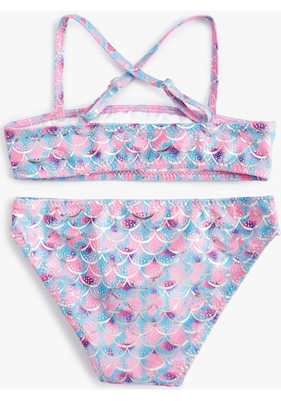 Koton Bikini Takımı Fırfırlı İnce Askılı Pembe Desenli 4skg00001mm Pembe Koton Bikini Takımı Fırfırlı İnce Askılı Pembe Desenli 4skg00001mm Pembe