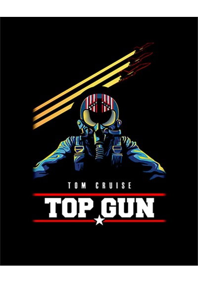 Zepplin Giyim Top Gun Tom Cruise Büyük Sırt Patch Yama Siyah
