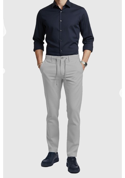 Deepsea Erkek Gri Esnek Kumaş Slim Fit Beli Lastikli Günlük Spor Pantolon 2601070 Gri Deepsea Erkek Gri Esnek Kumaş Slim Fit Beli Lastikli Günlük Spor Pantolon 2601070 Gri