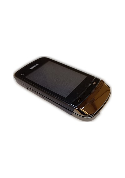 Nokia C2-06 Kasa Kapak Tuş Takımı C2-06 Uyumlu Siyah Renk Orta Ka