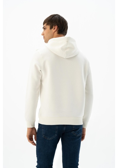 AR-MA Arma Erkek Kanguru Cepli Kapüşonlu Sweatshirt K24254928801 Ekru
