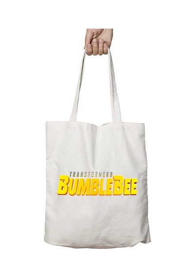 Art Hediye Transformers Bumblebee İki Tarafı Kalıcı Baskılı Yıkanabilir Okul Plaj Omuz Bez Çantası Çok Renkli