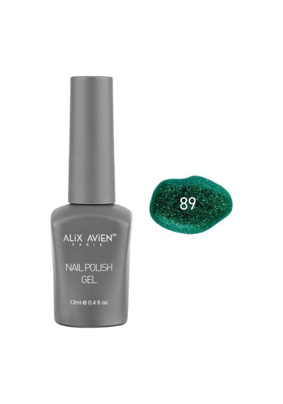 Işıltılı Yeni Yıl Yeşili Kalıcı Oje 89-yoğun Renk Veren Jel Oje 12 Ml-nail Uv Gel Polish 89