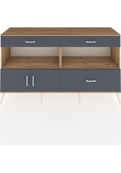 Hyperion Konsol 2 Raflı 3 Çekmeceli 2 Kapaklı 176x44x99 Çam-antra Çam-antrasit