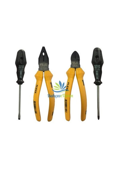 Fulaz Pense 180Mm Yan Keski 160Mm Cerpa Düzyıldız Tornavida Set