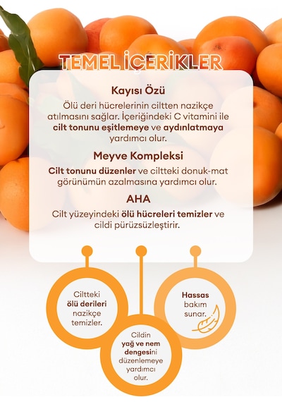 Kayısı Asidi Ve Meyve Özleri İçeren Peeling Jel A'pıeu Apricot Visible Peeling Gel