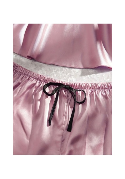 Lilly Yumuşak Kumaş Seksi Saten Pijama Seti - Gül Kurusu Gül Kurusu Pembe Gül Kurusu Pembe Lilly Yumuşak Kumaş Seksi Saten Pijama Seti - Gül Kurusu Gül Kurusu Pembe Gül Kurusu Pembe