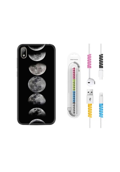 Huawei Y5 2019 Kılıf Kablo Koruyuculu Happy Human Birthday 1354