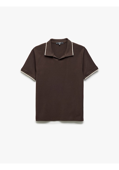 Koton Kontrast Detaylı Pamuklu Kısa Kollu Slim Fit Polo Yaka Tişört Kahverengi 5sam10091mk Kahve Kahverengi Koton Kontrast Detaylı Pamuklu Kısa Kollu Slim Fit Polo Yaka Tişört Kahverengi 5sam10091mk Kahve Kahverengi
