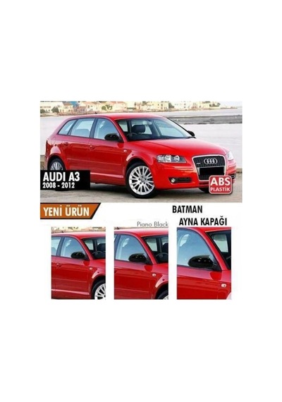 Audi A3 8P Batman Yarasa Ayna Kapağı Piano Black / 2008-2012