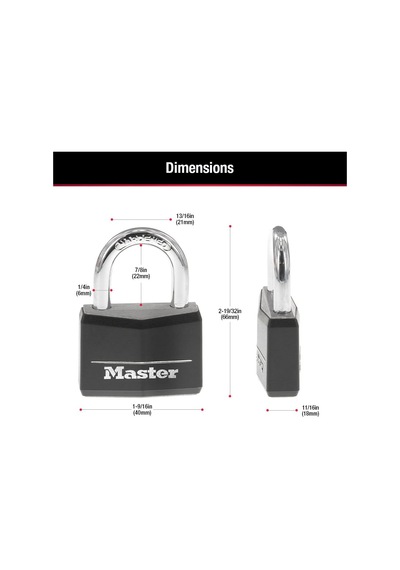 Master Lock Anahtarlı Kapalı Asma Kilitler, Dış Mekan Kilitleri,