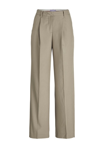 Jack & Jones Kadin Yüksek Bel Dokuma Pantolon - Ellis - 12248958 Brindle