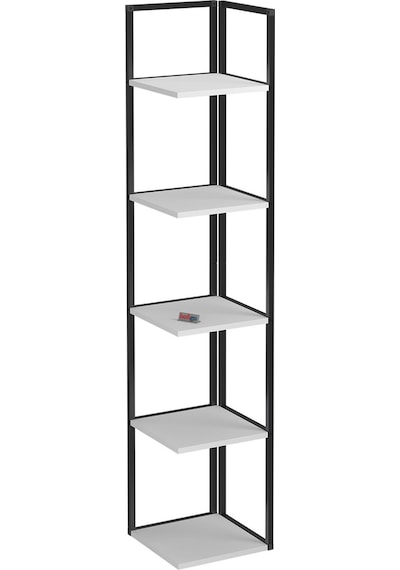 Bofigo 5 Raflı Metal Köşe Kitaplık Rafı Dekoratif Aksesuar Rafı Selanik 180 Cm Beyaz Bofigo 5 Raflı Metal Köşe Kitaplık Rafı Dekoratif Aksesuar Rafı Selanik 180 Cm Beyaz