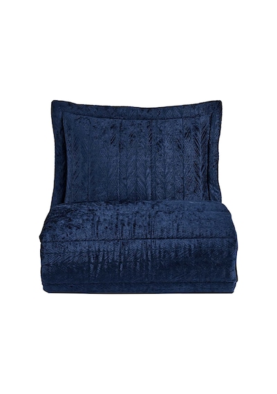 Elart Velvet Kadife Comfort Set Modern Uyku Seti Tek Kişilik Lacivert 2 Parça