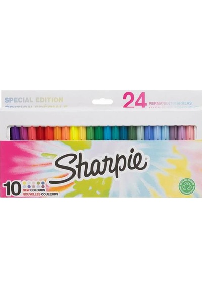 Sharpie Permanent Markör Fine/uf Karışık 24 Lü Çok Renkli