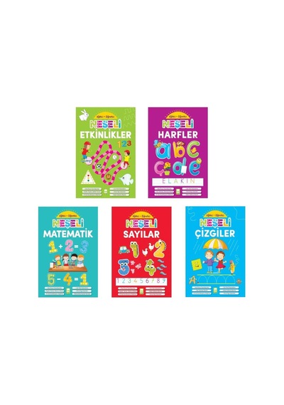 Okul Öncesi Neşeli Etkinlikler Seti 5 Kitap