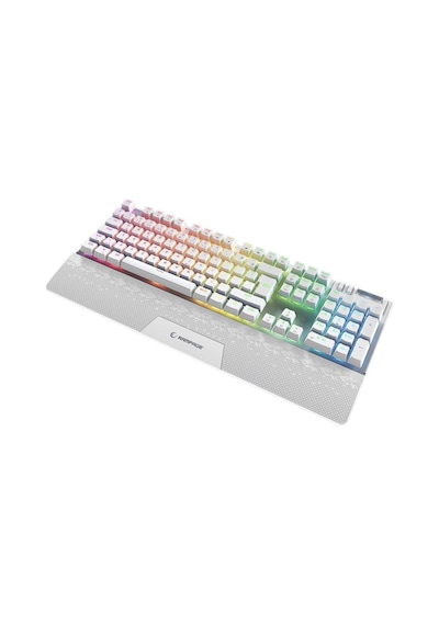 Rampage Carbon Beyaz Rgb Q Gaming Oyuncu Klavye Bilek Destekli Red Switch Rampage