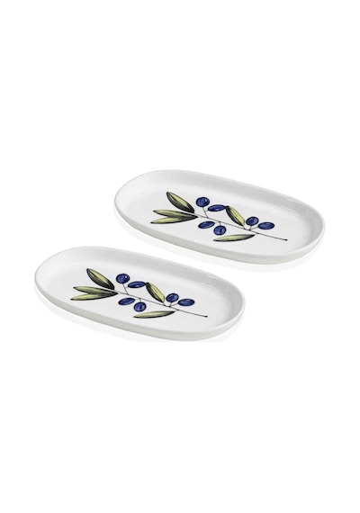 Marka Olivos Oval Servis 2li 26 Cm Çok Renkli
