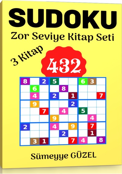 Sudoku Zor Seviye Kitap Seti 3 Kitap