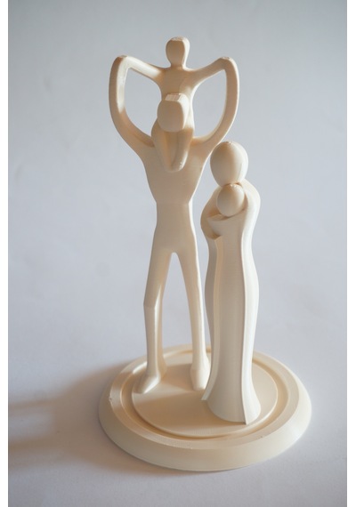 Aile Biblo Dekorasyon Sevgililer Günü 20 Cm - Dekoratif Biblo Ve 3d Maket Obje 20cm