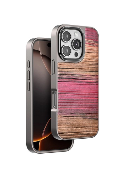 Apple  Uyumlu  iPhone 16 Pro Max Wave Kapak Pembe