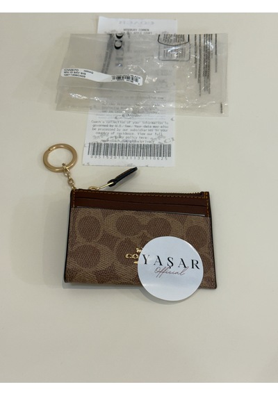 Coach Mini Id Skinny Case Kartlık-cüzdan Taba