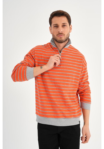 Alexandergardı Dik Yaka Fermuarlı Sweatshırt 001