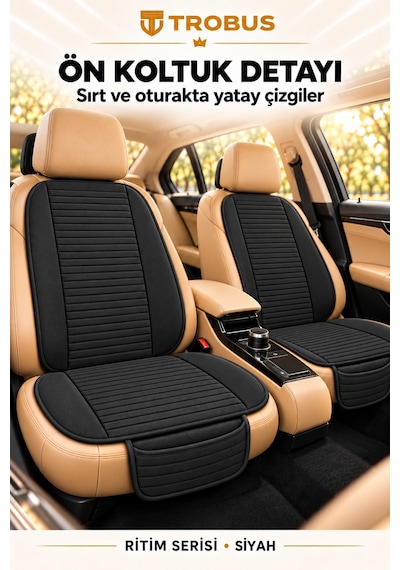 Trobus Ritim Dacia Dokker 2007-2012 Baby Face 7'li Koltuk Minderi Siyah