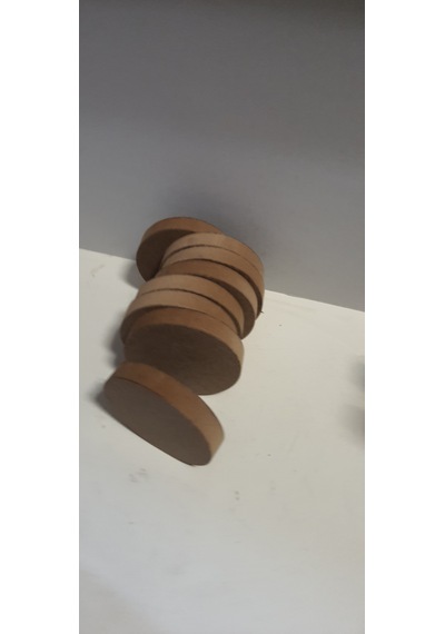 Ekim Oyuncak 8'li Ahşap Tekerlek Oyuncak Ahşap Yuvarlak Çap 12 Cm
