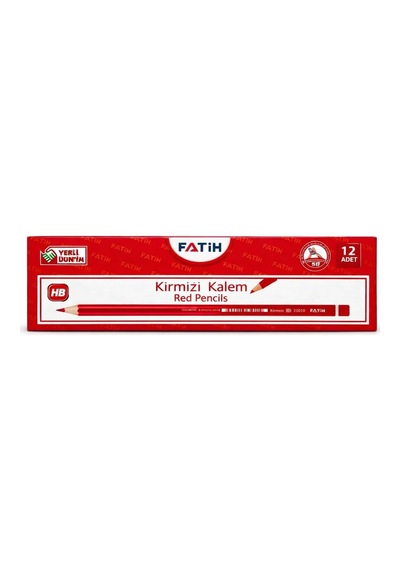 Fatih Kırmızı Kopya Kalemi 12 Adet Genel