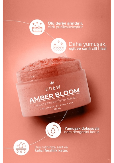 Uraw Amber Bloom Işıltı Veren Vücut Peelingi 200 ML