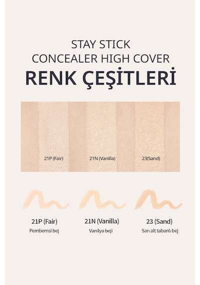 Missha High Cover Stay Stick Concealer 23 Sand