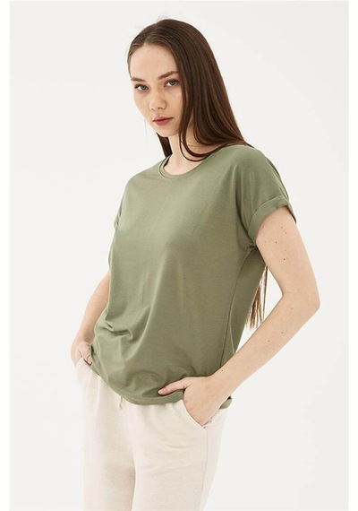 Fashion Friends Kadın T-shirt Haki 24y0194k1 24ye21000011 E2173