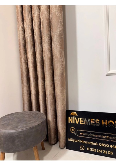 Nivemeshome Pera V-5302 1/3 Sık Pileli Fon Perde Apm Çok Renkli