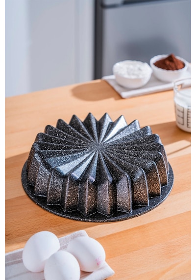 Acar Star Tart Kalıbı Siyah - 26 cm