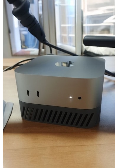 Mac Mini M4 Yükseltici Stand Gri