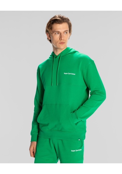 Kappa Authentic Theo Erkek Regular Fit Hoodie-5405 Yeşil